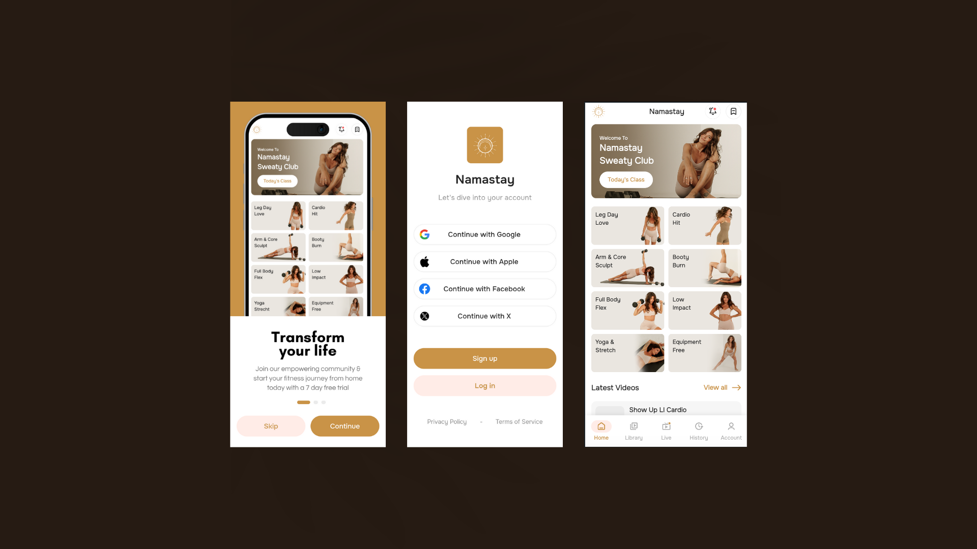 Namastay web platform — view 3